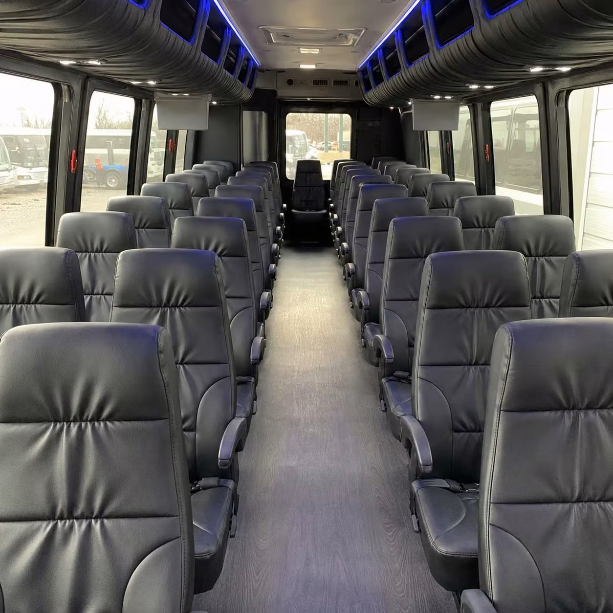 28 passenger minibus interior