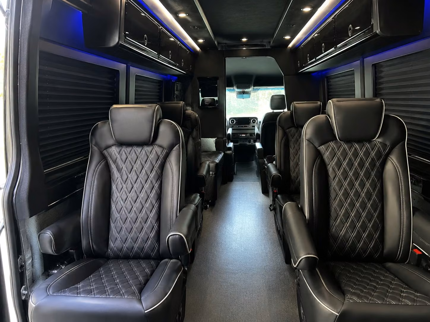sprinter van with driver inside